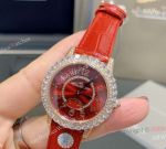 Copy Jaeger LeCoultre Dazzling Rendez-Vous Night & Day Rose Gold Red Dial 34mm